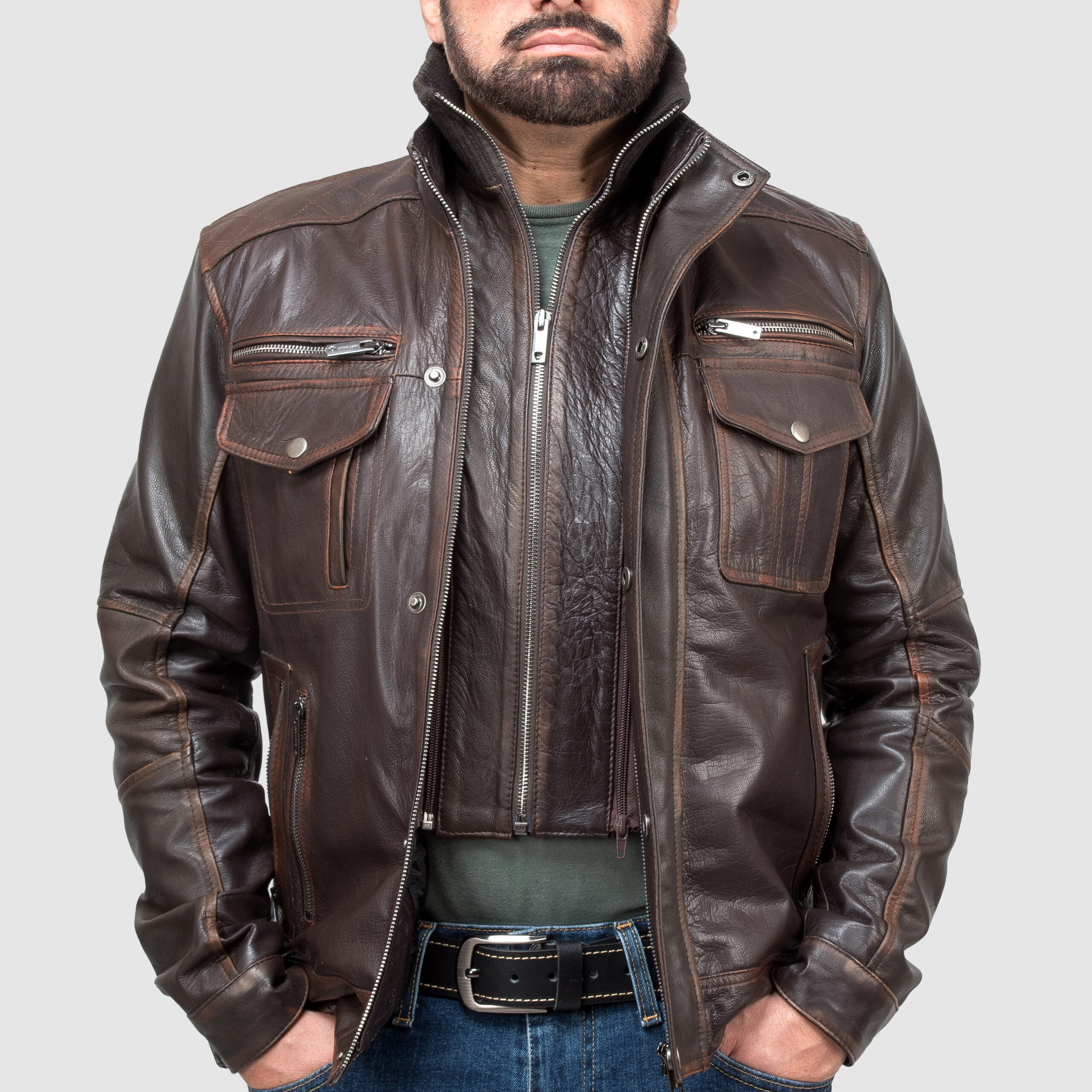 Copy of RKP_3905-ok Distressed Denim Jacket