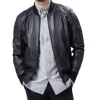 Skinny Black Bomber Jacket For Men