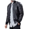 Skinny Black Bomber Jacket For Men