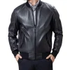 Skinny Black Bomber Jacket For Men