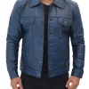 il_794xN.3707896902_r76n Waxy Blue Trucker Leather Jacket