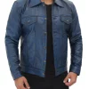 il_794xN.3707896904_q4en Waxy Blue Trucker Leather Jacket
