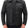 il_794xN.4389379654_3o4g Silky Soft Black Trucker Leather Jacket