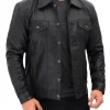 il_794xN.4392049120_nowi Silky Soft Black Trucker Leather Jacket