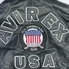 Men's Avirex Black Bomber American Flight Leather Jacket