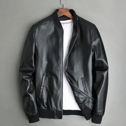 Black Bomber Jacket For Men